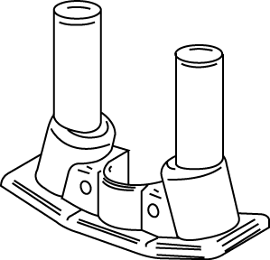 Legrand COM75 Wiremold 3/4 Poke-Through Communication Adapter