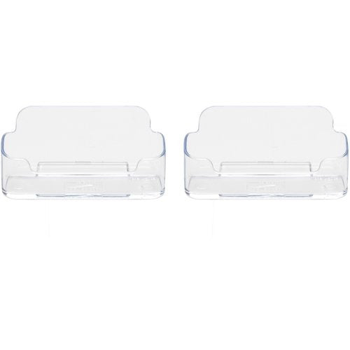 DEFLECTO Deflecto DEF70501 Desktop Business Card Holder 3-3/4 in x 1-7/8 in x 1-1/2 in (2/PK)