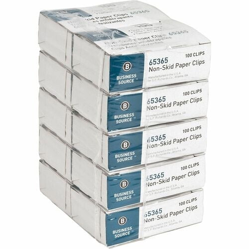 BUSINESS SOURCE Business Source BSN65365 Paper Clips 100 Per Pack 10 Pack