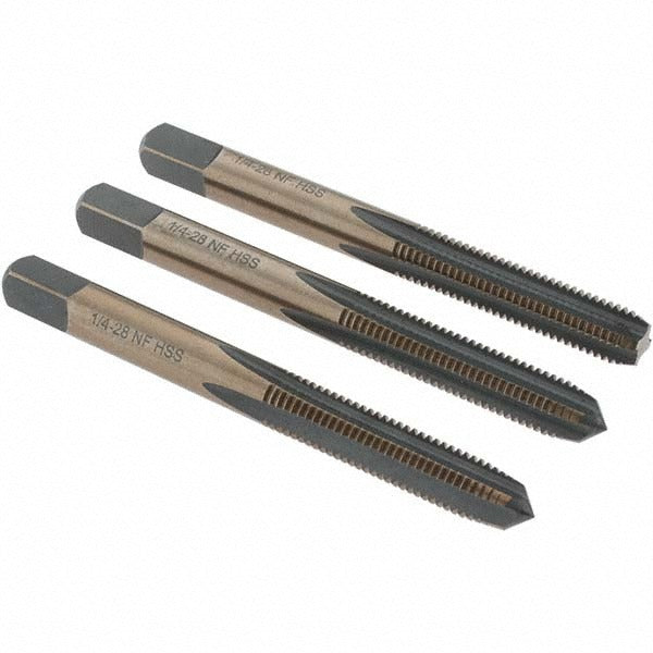 IMPORT-GENERIC Import BDNA-20679 Tap Set 1/4-28 Unf Hss Gold Oxide 3 Pc