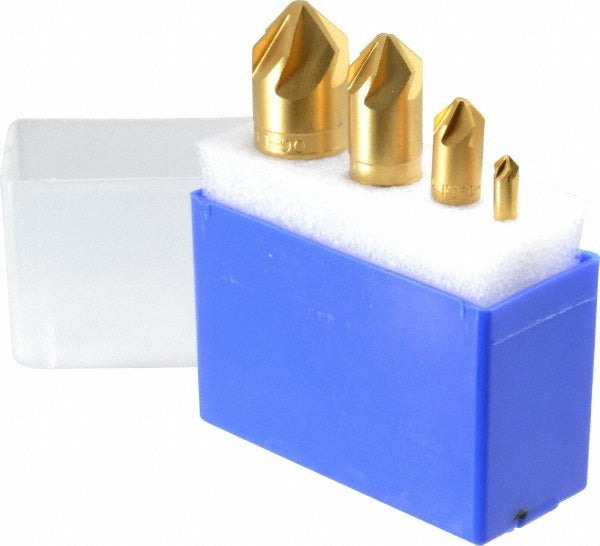 M.A. FORD M.a. Ford. 79T000013 Countersink Set 4 Pc 6 Flute Tin Hss