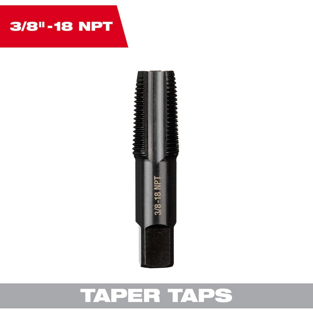 MILWAUKEE Milwaukee Tool 49-57-5292 Straight Flute Tap 3/8-18 Npt