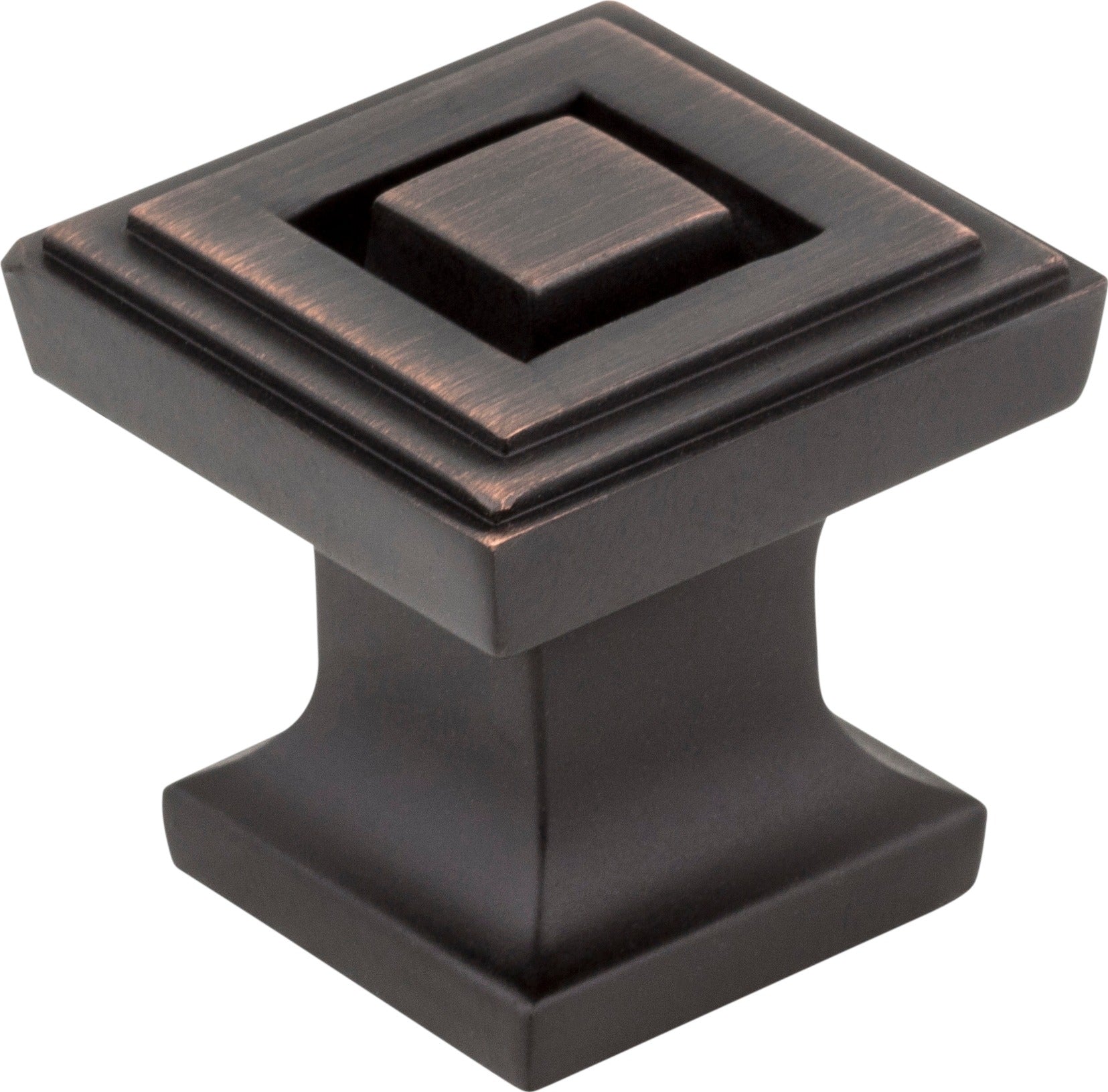 JEFFREY ALEXANDER Jeffrey Alexander 585DBAC Square Cabinet Knob Brushed Bronze