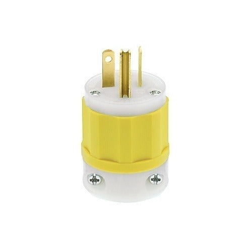 LEVITON Leviton Telcom 5466-CY Straight Blade Plug 20A 250V