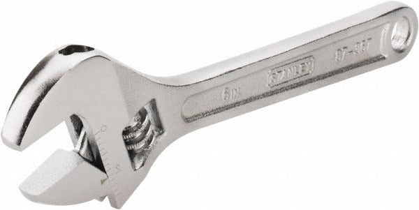 STANLEY Stanley 87-367 Adjustable Wrench 6 Inch Chrome Vanadium