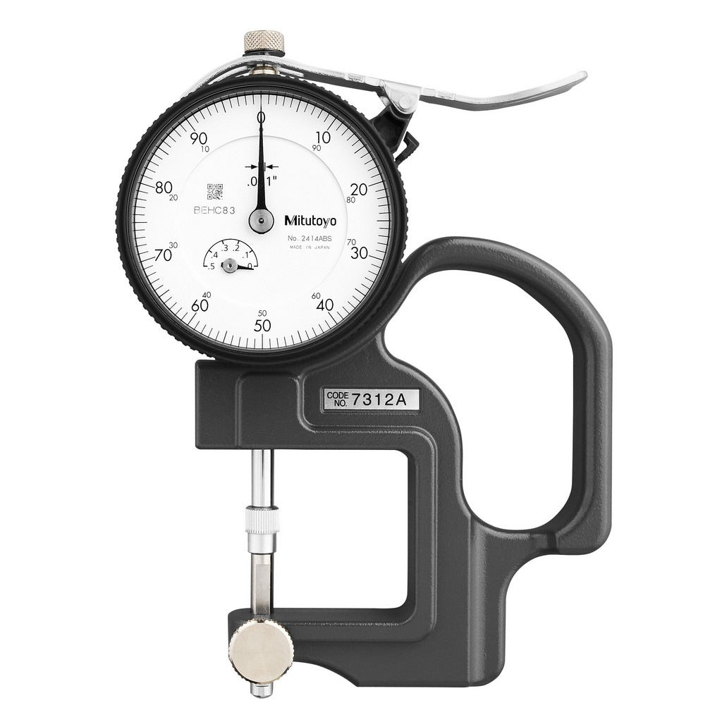 MITUTOYO Mitutoyo 7312A Dial Thickness Gage 0-0.5 in 0.001 Grad