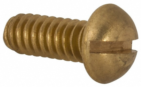 VALUE COLLECTION Value Collection R51091097 10-24 X 0.5 in Round Head Slotted Brass