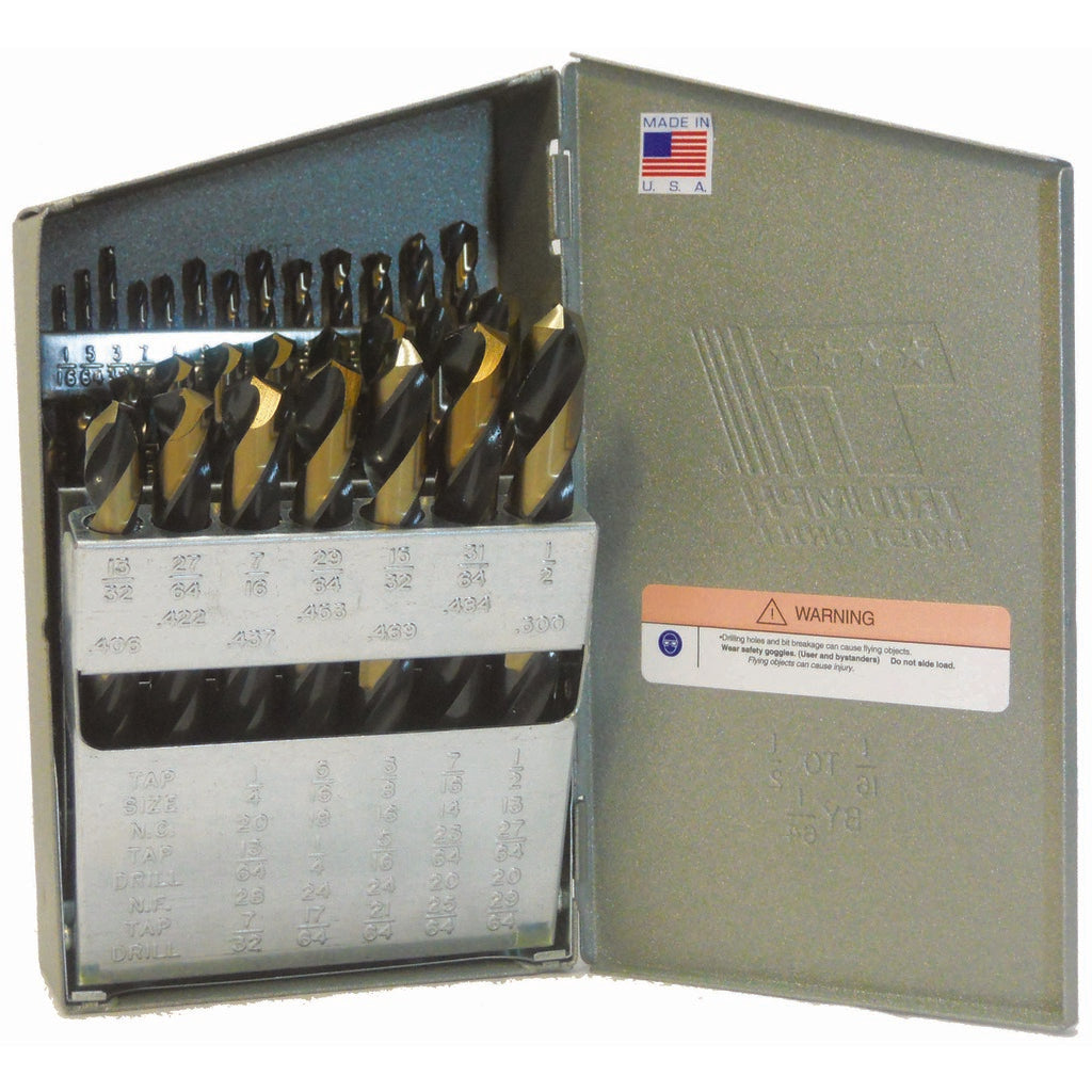 TRIUMPH TWIST DRILL Triumph Twist Drill 099857 Drill Bit Set 15 Pc Hss