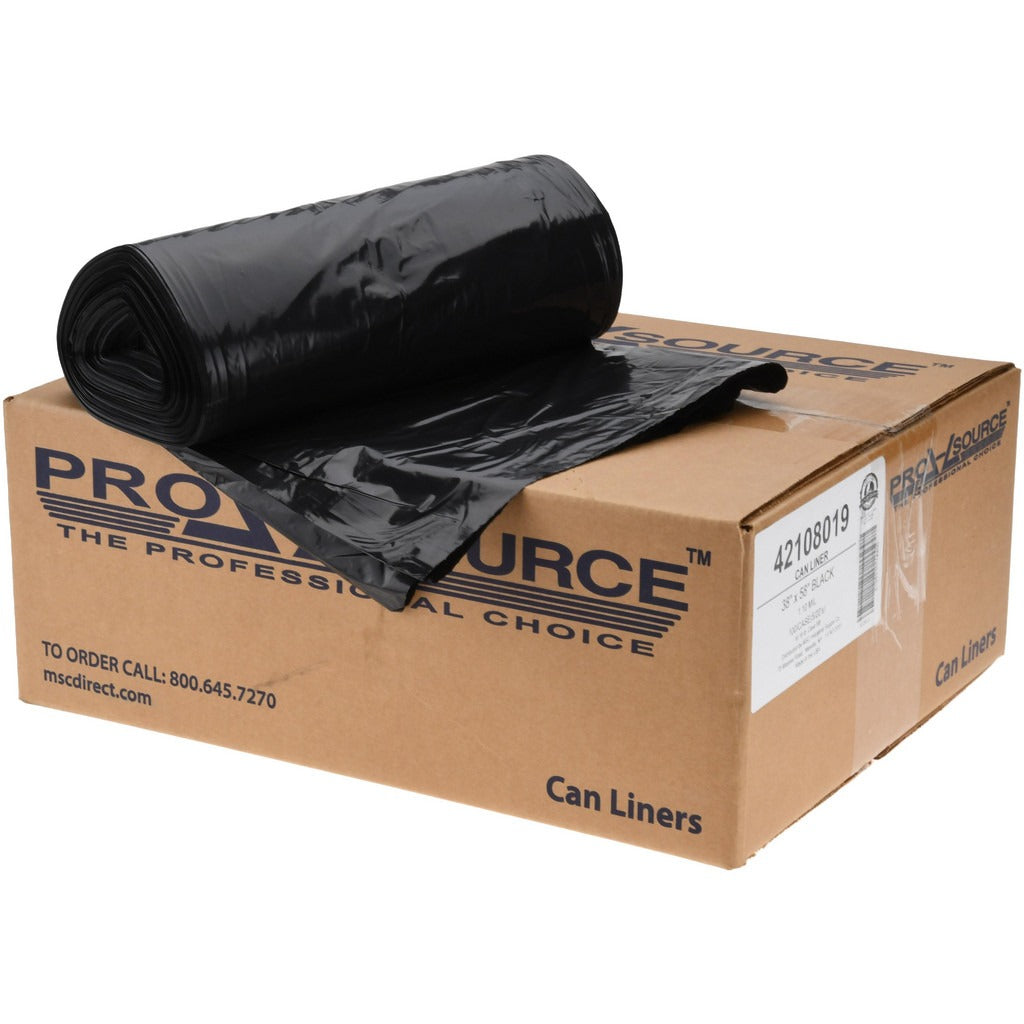PRO-SOURCE Pro-source PSRST3858XHB Trash Bags 60 Gal 1.1 Mil 100 Pack