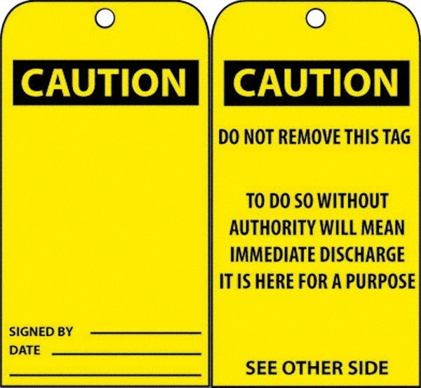 ACCUFORMNMC Accuformnmc RPT28 Danger Accident Prevention Tag 3x6 in Vinyl