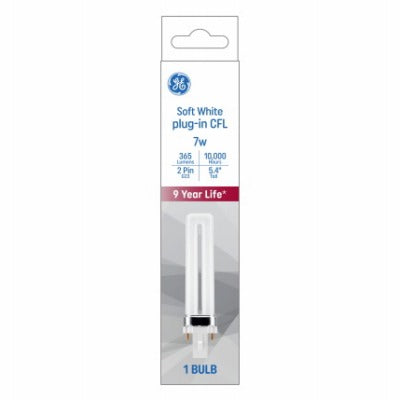 GE G E Lighting 13576 Compact Fluorescent Bulb 7W 2700K