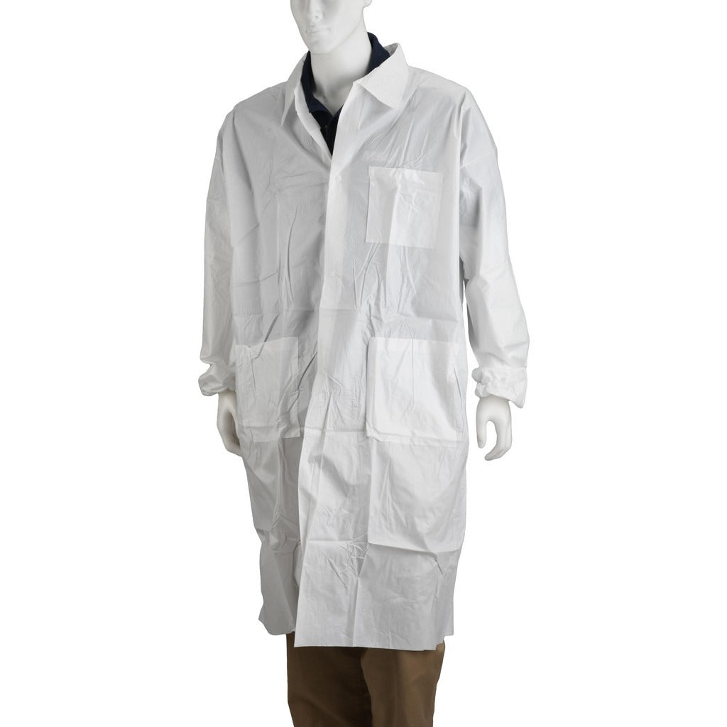 PRO-SAFE Pro-safe LCA-MP-3XL40W Disposable Lab Coat 30 Pack