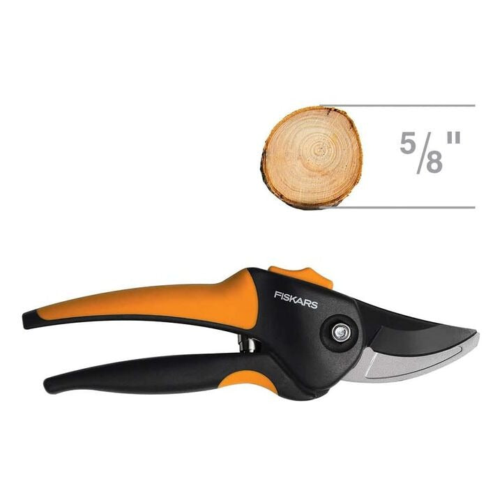 FISKARS Fiskars 79436997J SoftGrip Bypass Pruner 5/8 Inch (Tree and Branch Cutter)