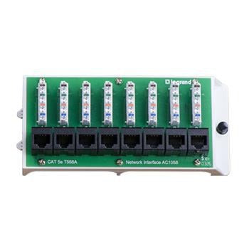 PASS & SEYMOUR Pass and Seymour AC1058 8-Port Cat5e network interface module (AC1058)