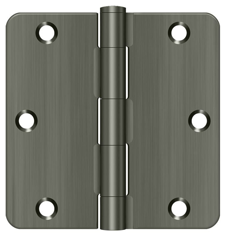 DELTANA Deltana S35R415A Radius Corner Hinge 3.5x3.5 Antique Nickel