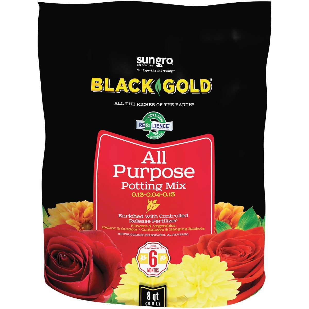 BLACK GOLD Black Gold 1410102.Q08P All Purpose Potting Soil 8 Qt