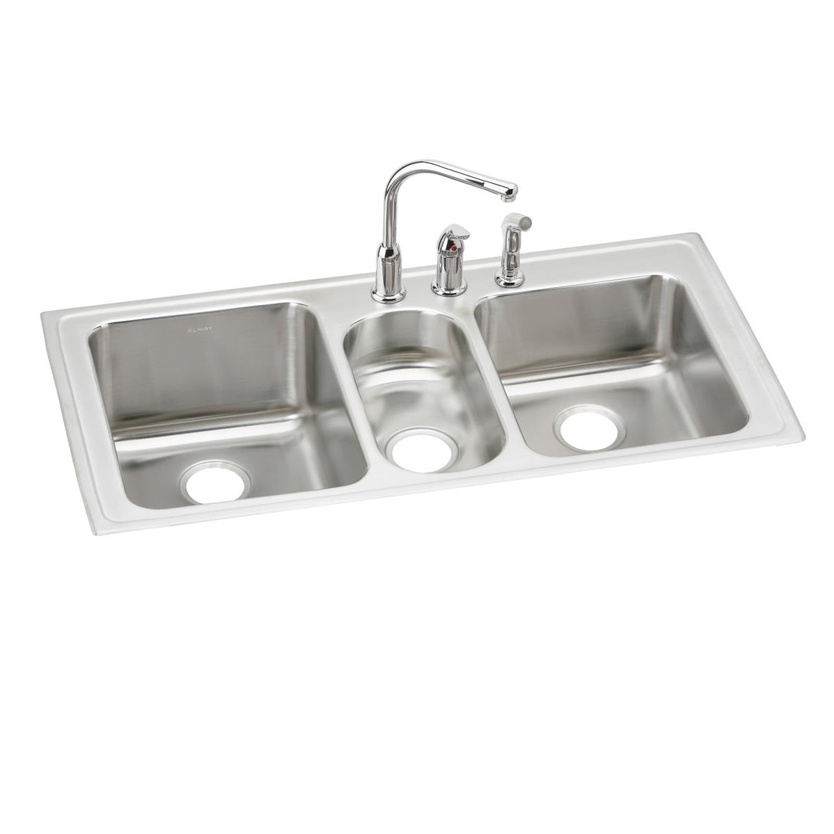 BSC PREFERRED Bsc Preferred LGR4322C Triple Bowl Drop-in Kitchen Sink