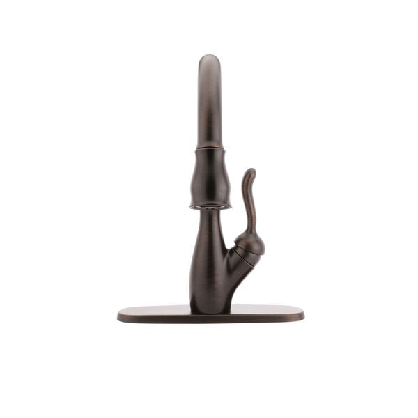 DELTA Delta 9178-RB-DST Single Handle Pull-Down Kitchen Faucet With ShieldSpray Technology (8 in Centerset)