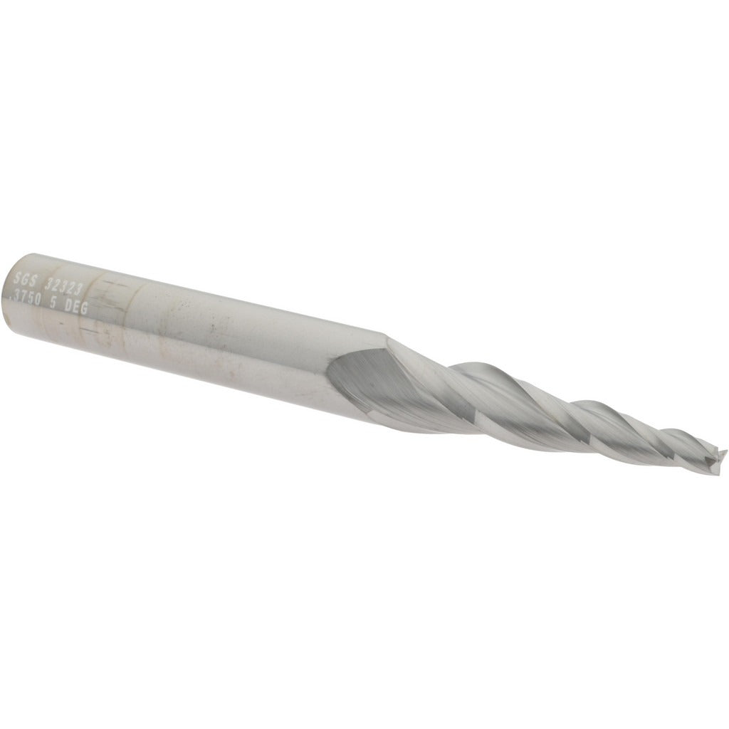 KYOCERA SGS PRECISION TOOLS Sgs 32323 Tapered End Mill 3-flute Solid Carbide Uncoated
