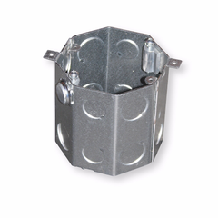 Crouse-Hinds TP643 Octagon Concrete Box 4 Steel 4 Inches Deep 1/2 and 3/4