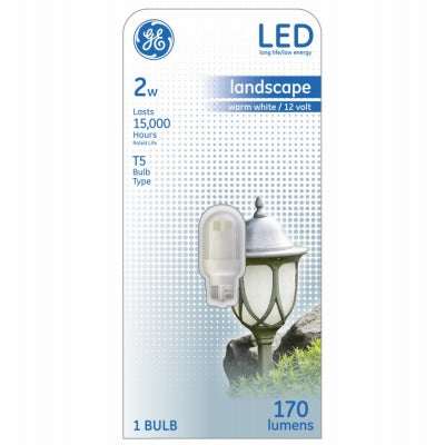 GE G E Lighting 14162 Led T5 Wedge Base Bulb 2W 3000K