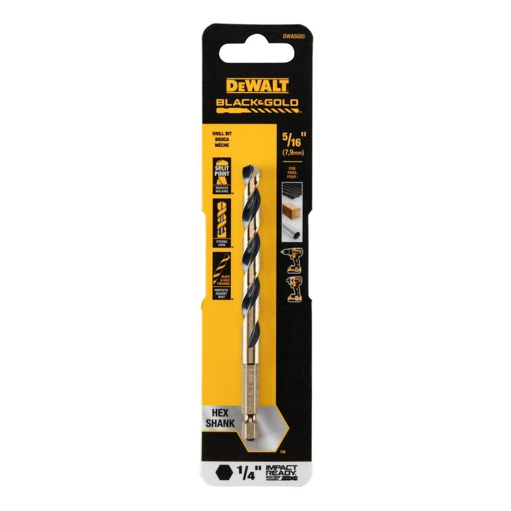 DEWALT Dewalt Accessories DWA5020 Drill Bit 5/16 in 3 Pack