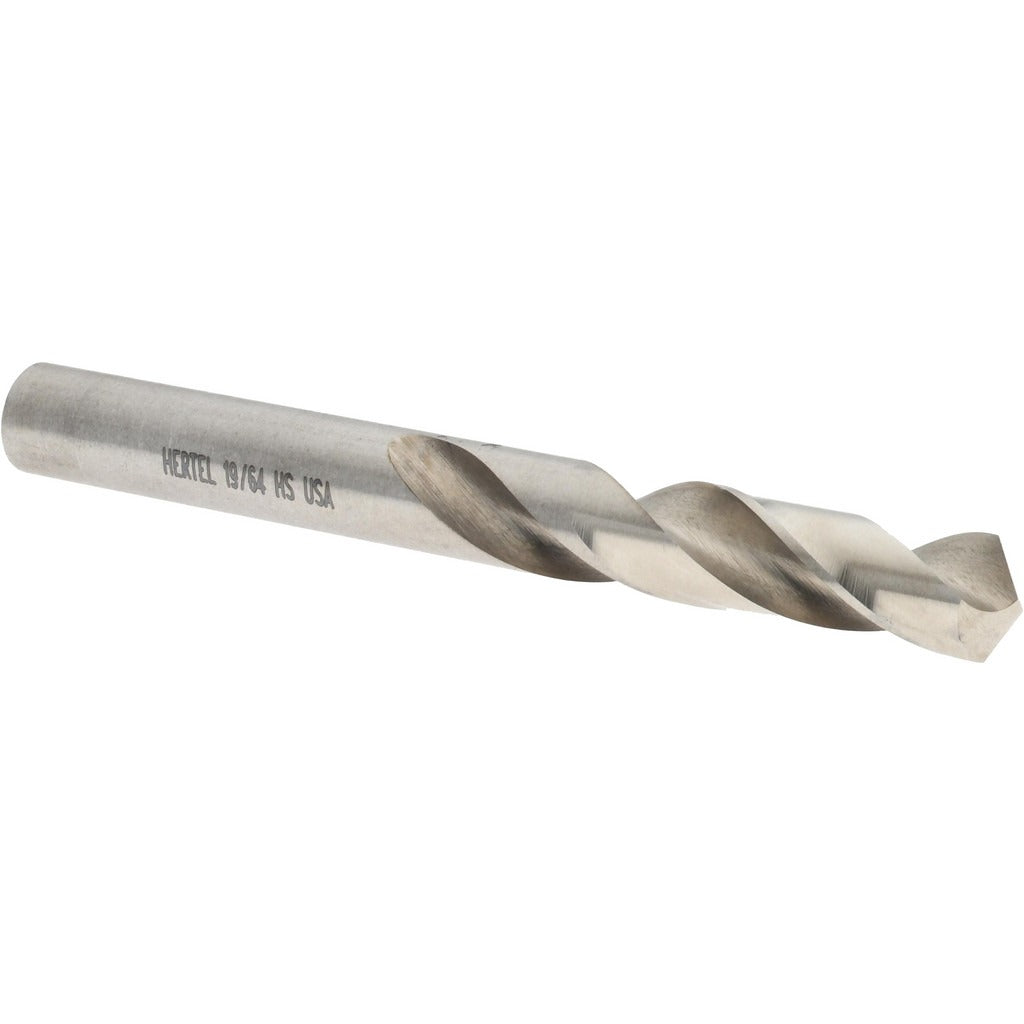 HERTEL Hertel 89321558 Screw Machine Drill Bit 19/64 Inch Hss