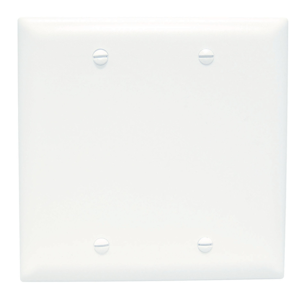 Pass & Seymour TP23W Wall Plate - Box Mounted, 2-Gang, White