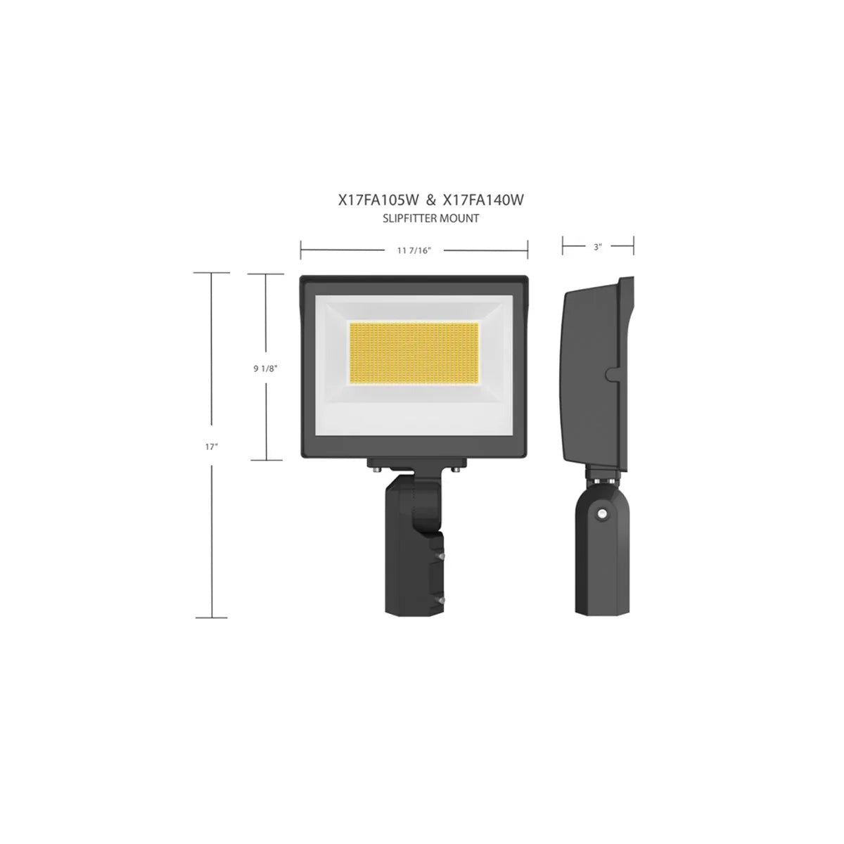 RAB LIGHTING Rab Lighting X17FA140T X17 field-adjustable floodlight 140W (trunnion)