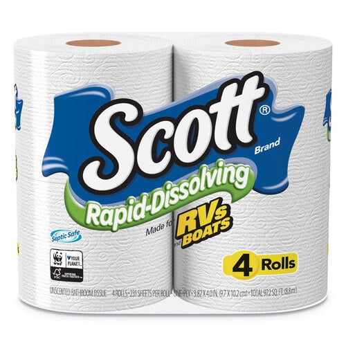 KIMBERLY-CLARK Kimberly-Clark KCC47617 Scott Rapid-Dissolving Toilet Paper (1 Pack)