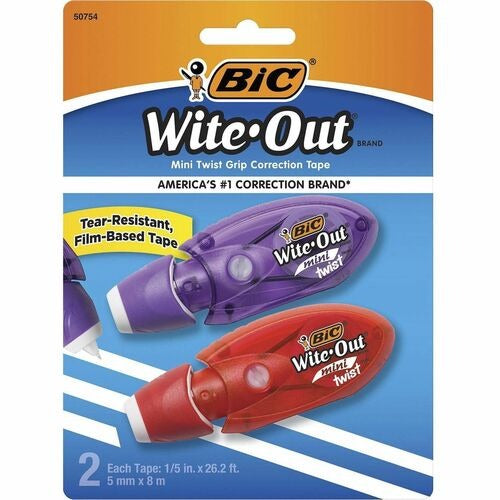 BIC Bic BICWOMTP21 Correction Tape Mini Twist 2 Pack