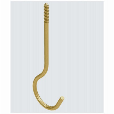 NATIONAL HARDWARE National Mfg N275-214 Brass Ceiling Hook 6 in 5 Pack