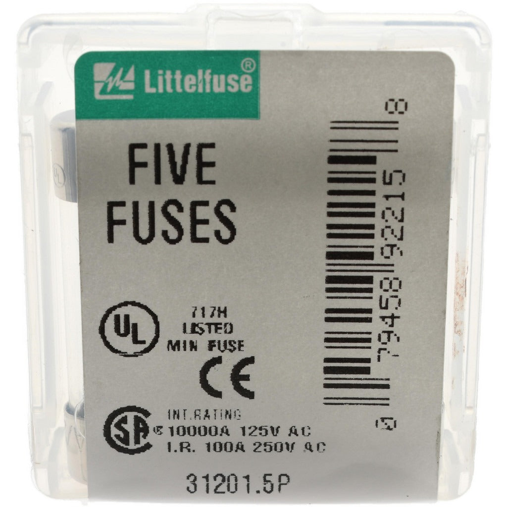 VALUE COLLECTION Value Collection BD-29436 Cartridge Fast-acting Fuse 1.5A 250V