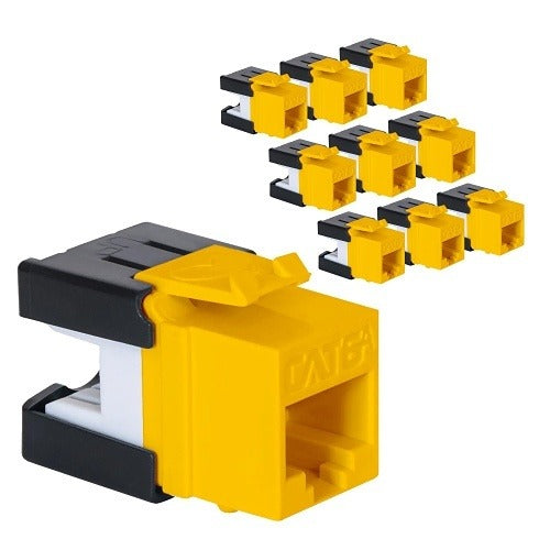 ICC Icc IC107GATYL Cat6a RJ45 Keystone Jack High Density