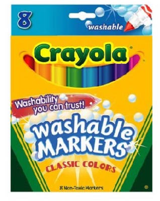 CRAYOLA Crayola Llc 58-7808 Washable Broad Line Markers 8 Count