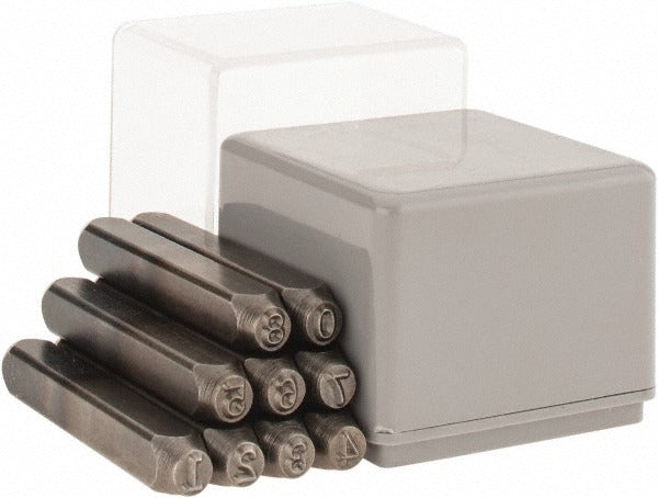 C H HANSON C.h. Hanson 21400 Heavy-duty Number Stamp Set 9 Piece