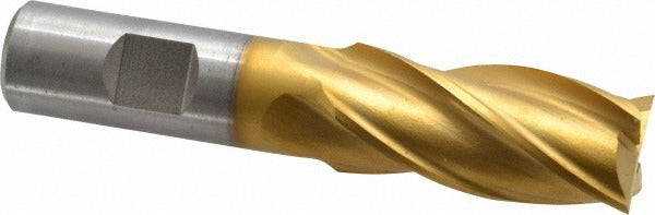 CLEVELAND CONTROLS Cleveland C33222 Square End Mill 7/8 in 4 Flute Hss Tin