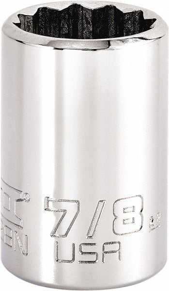 PROTO Proto J5228N Hand Socket 7/8 in 12-point 3/8 in Drive
