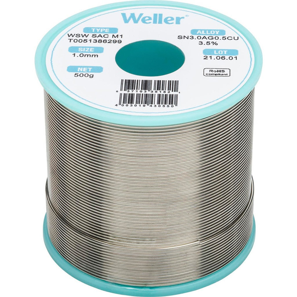 WELLER Weller T0051386299 Lead Free Solder Spool 500 G