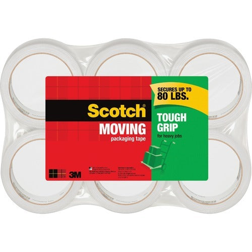 3M 3M MMM3500406 Moving Packaging Tape 80 Lb Pack of 6