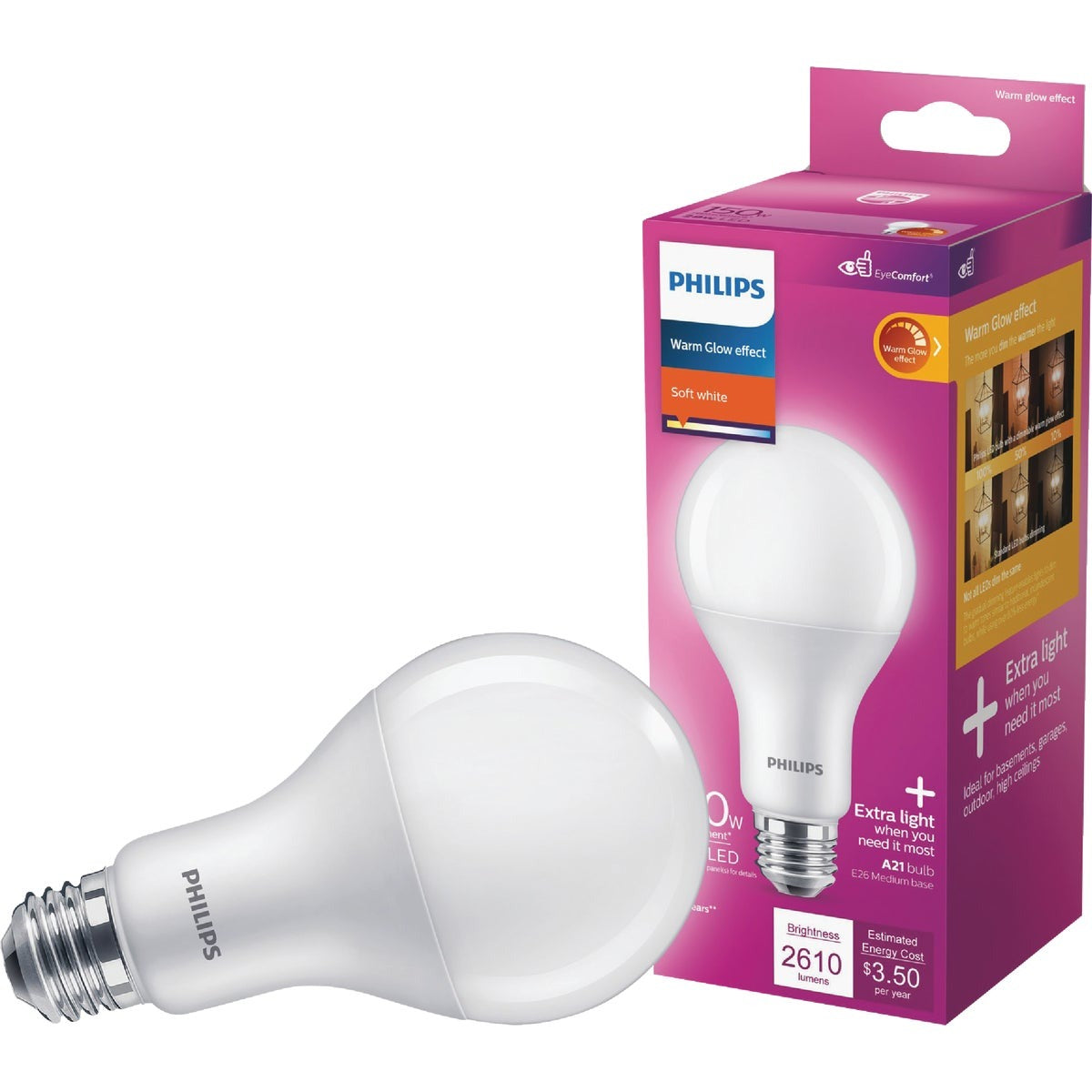 PHILIPS Philips 571497 150W A21 Warm Glow Dimmable Led Bulb