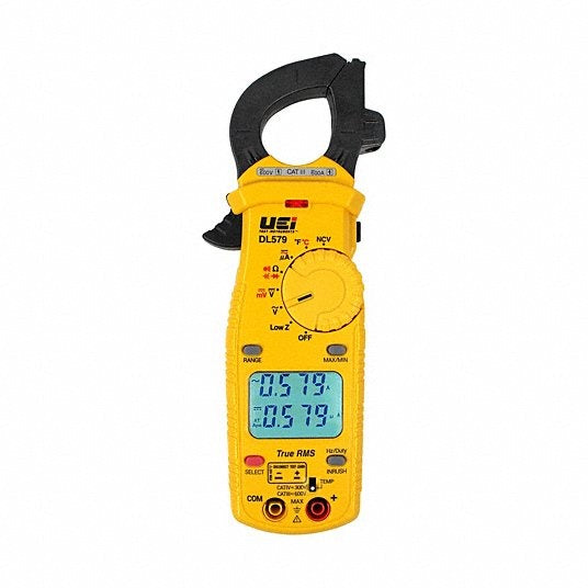 UEI TEST INSTRUMENTS Uei Test Instruments DL579 Clamp Meter 600A Dual Display TRMS Temp Capacitance