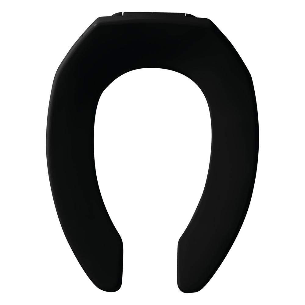 BEMIS Bemis 7B1955SSCT 047 Elongated Open Front Toilet Seat Less Cover (Elongated)