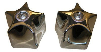 LASCO Larsen Supply Co. 770299 Chrome Canopy Faucet Handle Pair