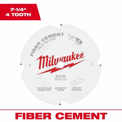 MILWAUKEE Milwaukee 48-40-7000 7.25 in Pcd Fiber Cement Circular Saw Blade