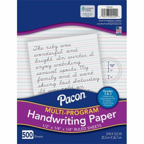 PACON Pacon PAC2422 Handwriting Paper 500 Sheets 2nd 3rd Grade