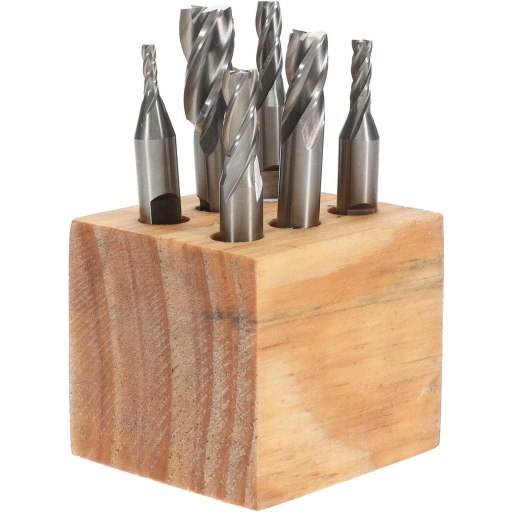 VALUE COLLECTION Value Collection 320-2016 4-flute Square End Mill Set 6 Pc