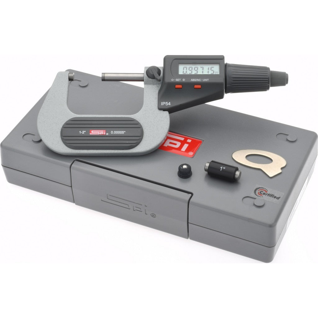 SPIROTHERM Spi MS170309050 Electronic Outside Micrometer 2 in IP54