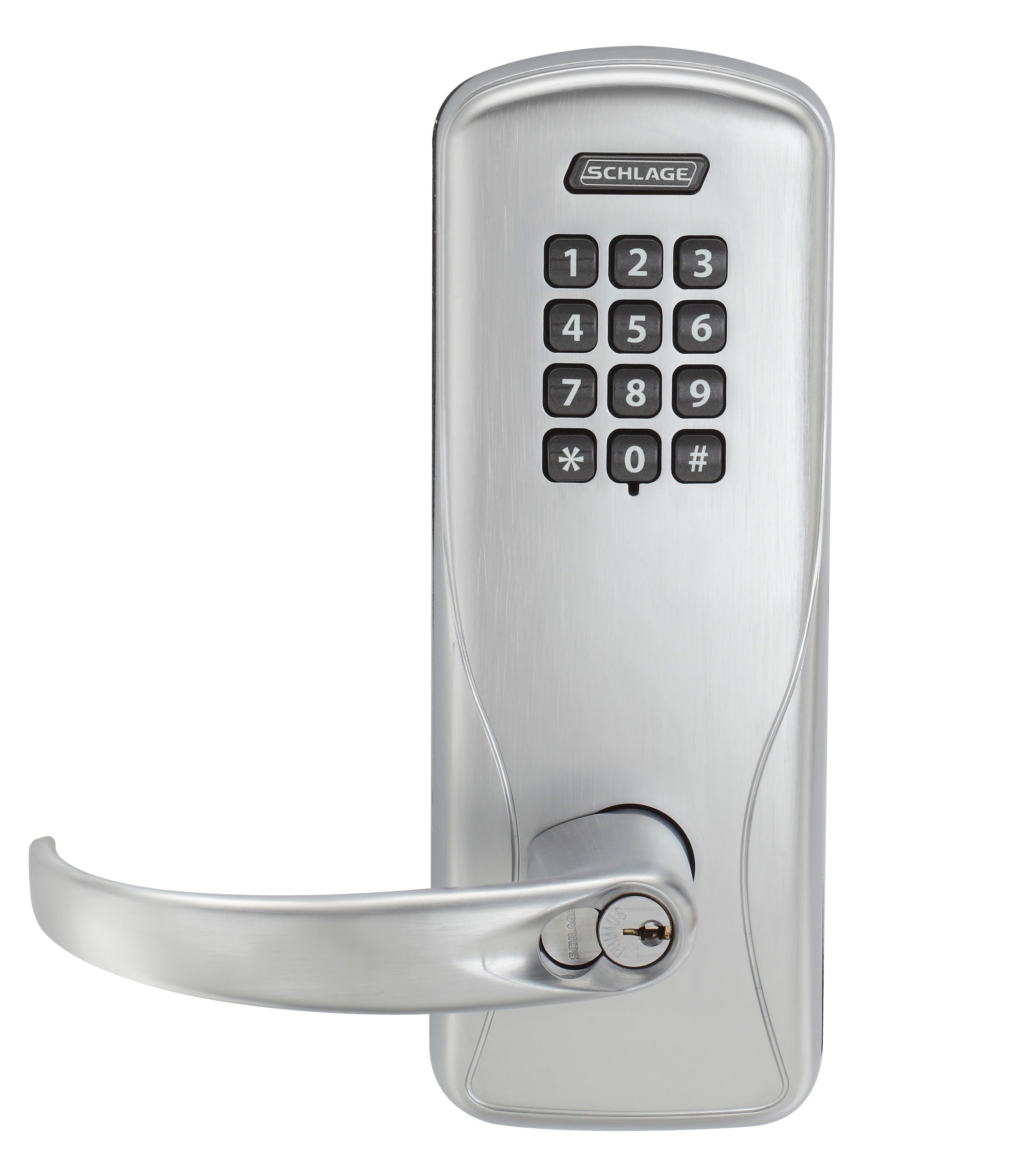 SCHLAGE Schlage Electronics CO100CY70KPSPA626 Cylindrical Keypad Lock