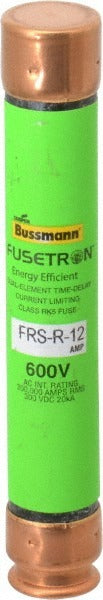 EATON Cooper Bussmann FRS-R-12 RK5 Cartridge Time Delay Fuse 12A